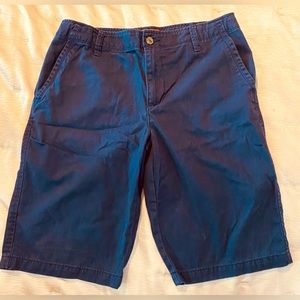 Arizona Jean Co. Boys Adjustable Waist Shorts. Size 18H. Color Navy Blue.